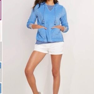 Navy Vineyard Vines Terry Hoodie with Tassels size Medium